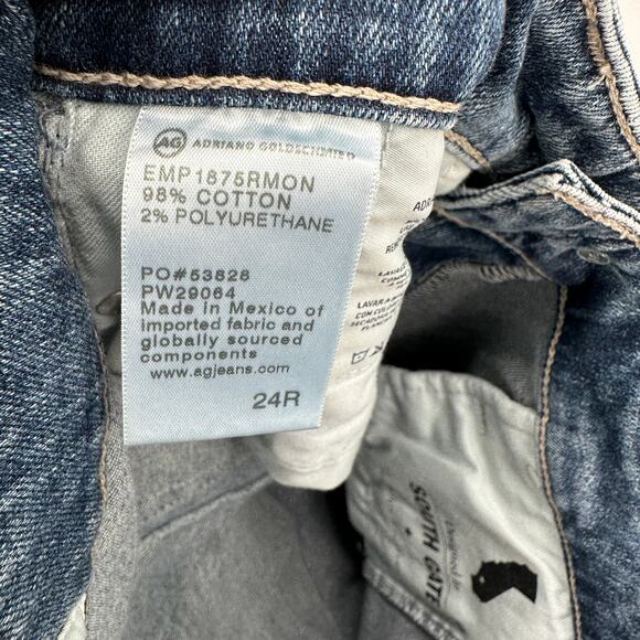 AG Adriano Goldschmeid DENIM NWT Mari High Rise Straight Leg Denim Jean // 00 - Picture 11 of 11